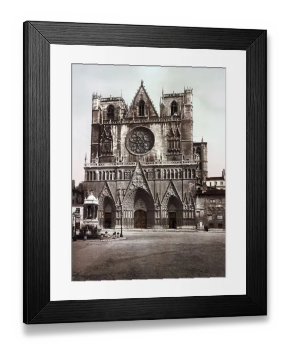 Framed Print : Lyon. Eglise St Jean, France, c