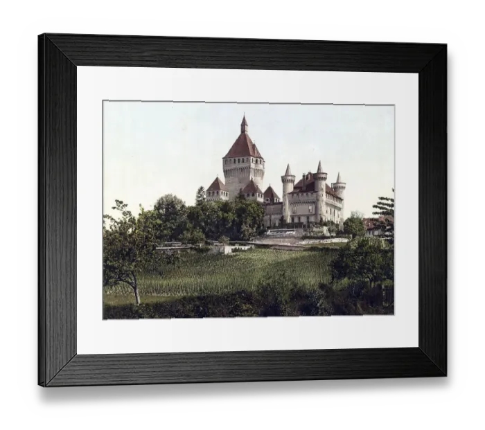 Framed Print : Vufflens Castle, Chateau de Vufflens Framed Print : Vufflens Castle, Chateau de Vufflens
