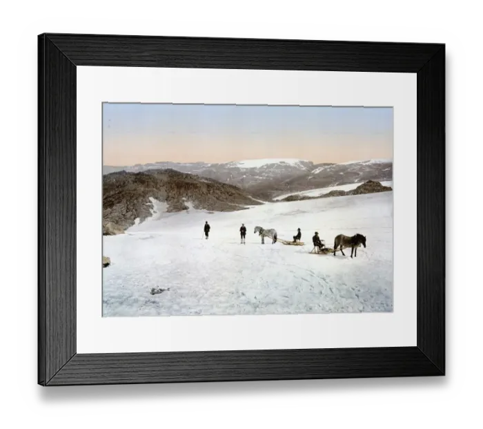 Framed Print : Folgefond glacier, Hardangerfjord