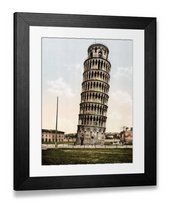 Framed Print : Der Schiefe Turm, Pisa, Italien / The Leaning Tower Framed Print : Der Schiefe Turm, Pisa, Italien / The Leaning Tower