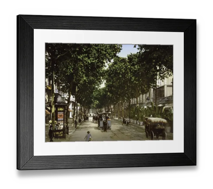 Framed Print : Avenue de la Gare, Nice, Riviera