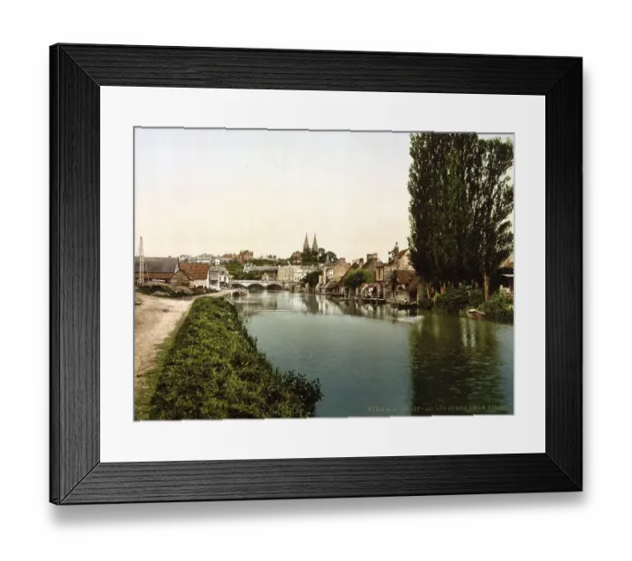 Framed Print : Bank of the Vire, Saint Lo, Normandy