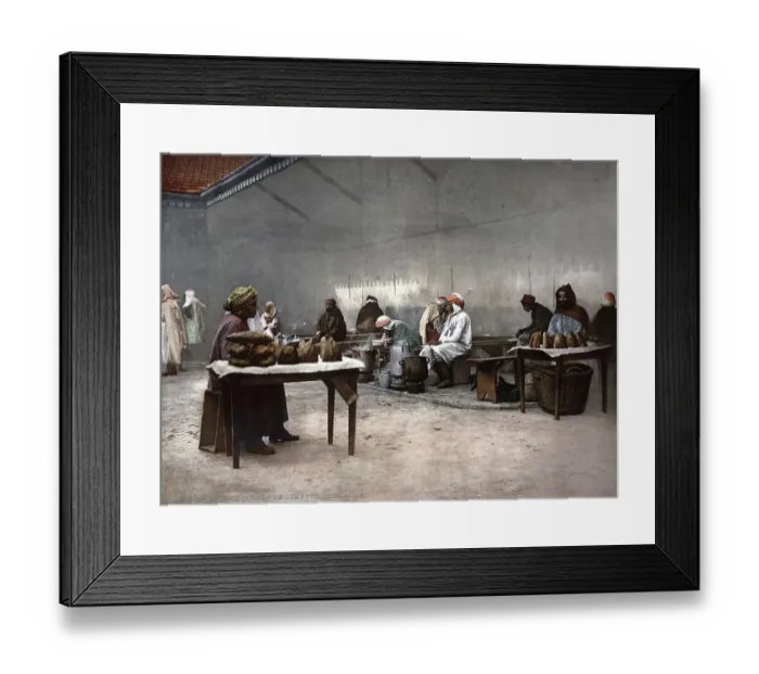 Framed Print : Grocer in Bona, Algeria, ca 1890