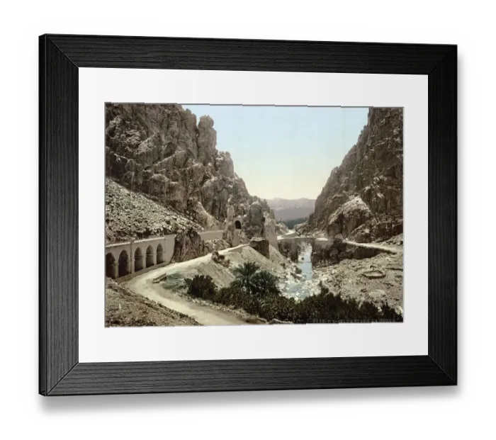 Framed Print : The Gorge, El Cantara, Algeria