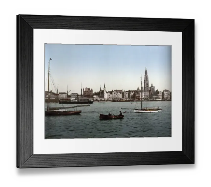 Framed Print : General view of Antwerp, Belgium Framed Print : General view of Antwerp, Belgium