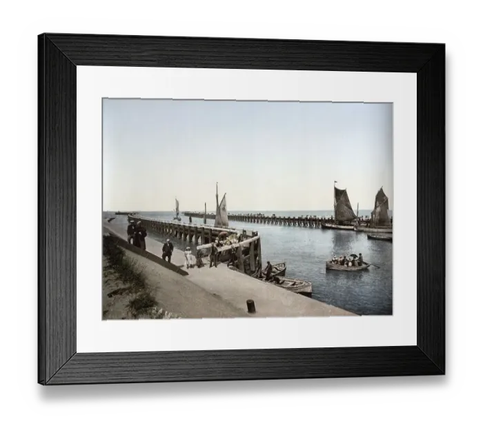 Framed Print : Harbour entrance, Blankenberge Framed Print : Harbour entrance, Blankenberge