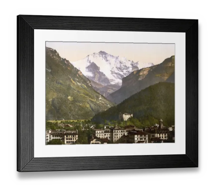 Framed Print : Interlaken and the Jungfrau, Bernese Oberland Framed Print : Interlaken and the Jungfrau, Bernese Oberland