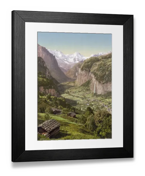 Framed Print : Lauterbrunnental und Briethorn