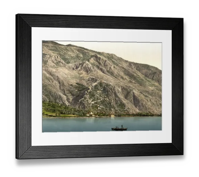 Framed Print : Cattaro, now Kotor, seen from Dobrota Framed Print : Cattaro, now Kotor, seen from Dobrota