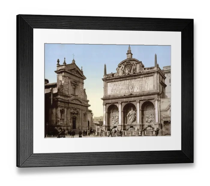 Framed Print : Fountain Acqua Felice, Rome, Italy Framed Print : Fountain Acqua Felice, Rome, Italy