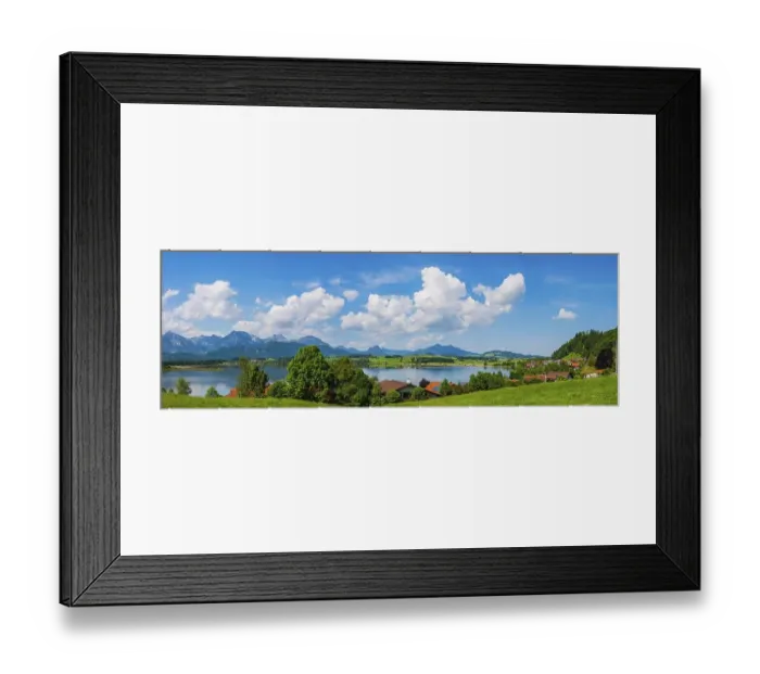 Framed Print : Hopfensee, Ostallgaeu, Allgaeu Framed Print : Hopfensee, Ostallgaeu, Allgaeu