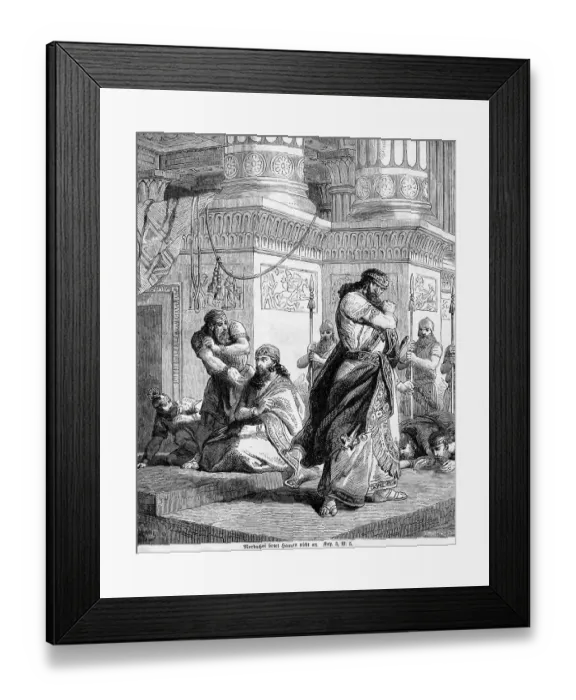Framed Print : Nardachai does not worship Haman