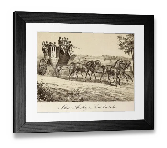 Framed Print : Funny old Hamburg, John Andy's country carriage