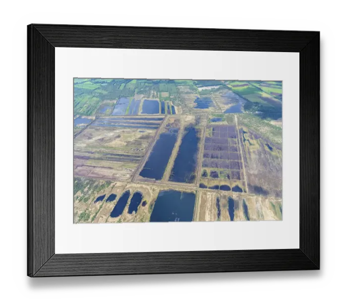 Framed Print : 20220522-3639 Aerial photograph of Huvenhoopsmoor