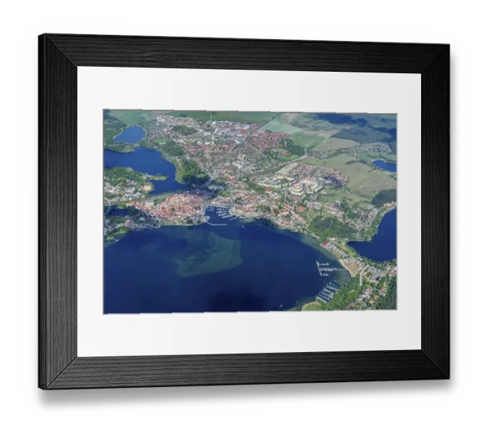 Framed Print : Aerial view of Waren an der Mueritz Framed Print : Aerial view of Waren an der Mueritz