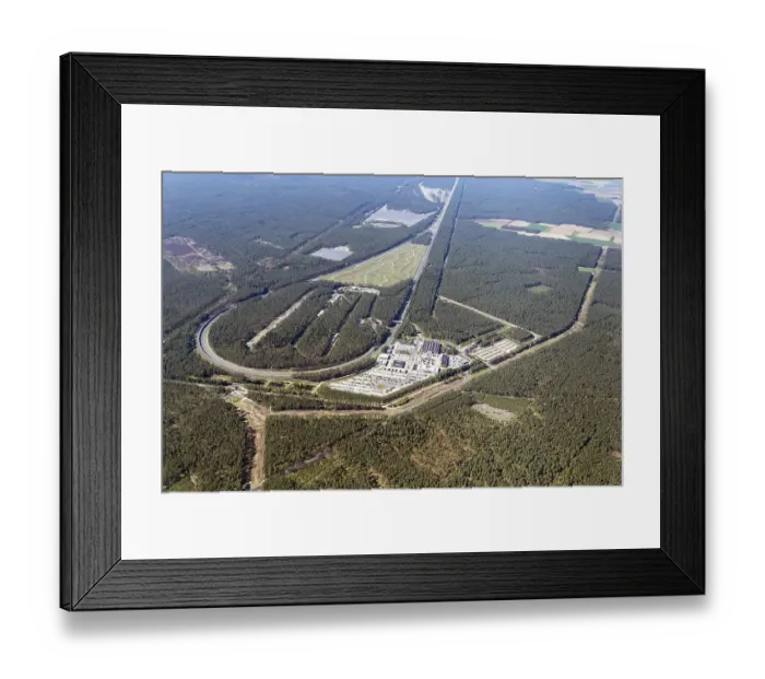 Framed Print : Aerial view of the Ehra-Lessien test site Framed Print : Aerial view of the Ehra-Lessien test site