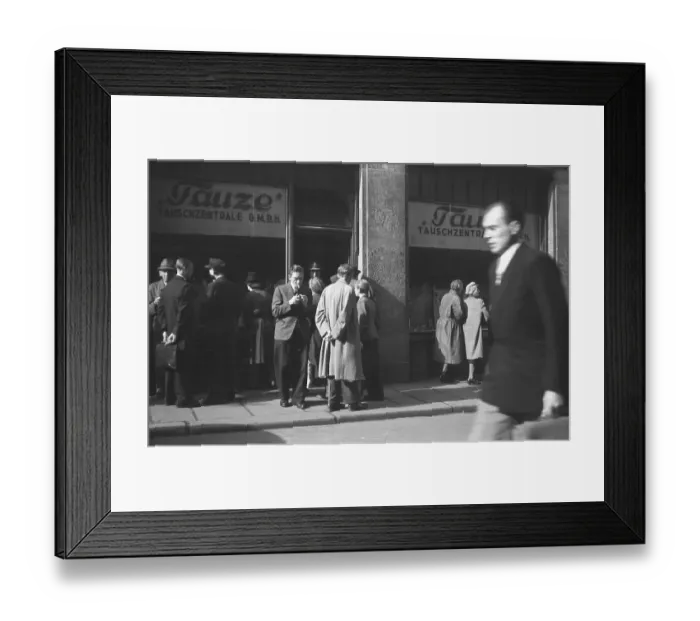 Framed Print : Branch of the exchange center, 1947