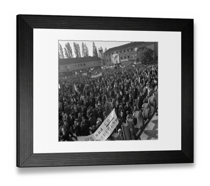 Framed Print : A wave of outrage swept the Ruhr area when the Hansa mine was closed Framed Print : A wave of outrage swept the Ruhr area when the Hansa mine was closed