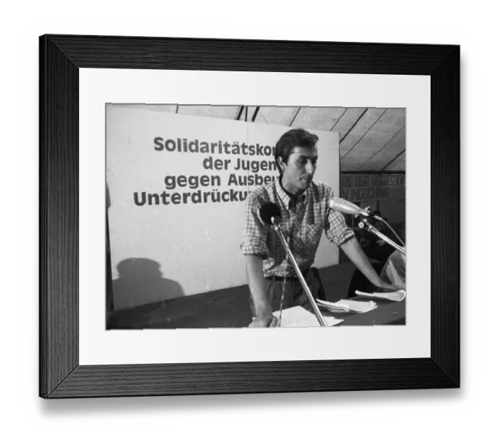 Framed Print : The congress of the DKP-affiliated Socialist German Workers Youth (SDAJ)