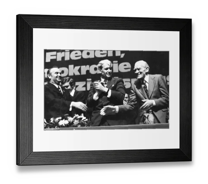 Framed Print : On 7 May 1975, Michael Gorbachev