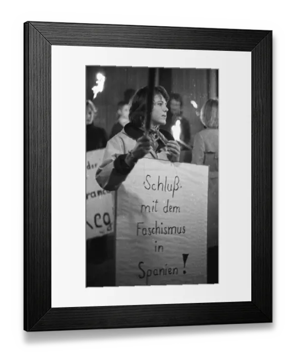 Framed Print : The Franco dictatorship's persecution of Spanish democrats prompted workers Framed Print : The Franco dictatorship's persecution of Spanish democrats prompted workers