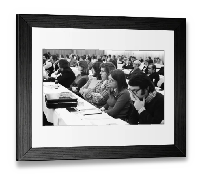 Framed Print : Peace and disarmament are the topics of a conference of the peace movement on 08