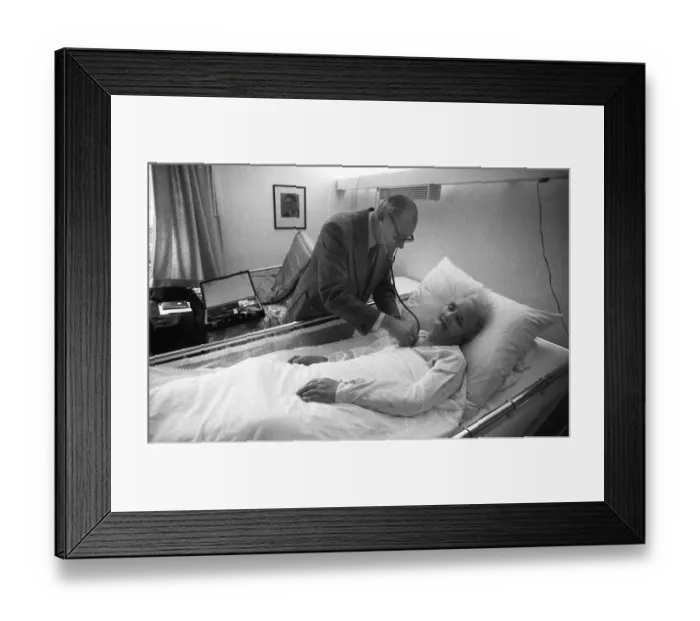 Framed Print : Resident and operation of an old people's home of the AWO (Arbeiterwohlfahrt) on 07 Framed Print : Resident and operation of an old people's home of the AWO (Arbeiterwohlfahrt) on 07