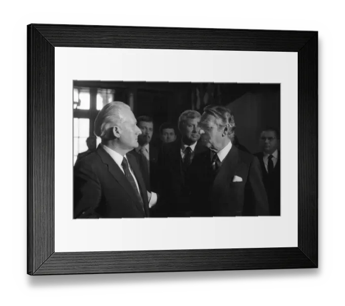 Framed Print : The Krupp group used the visit of the important GDR politician Framed Print : The Krupp group used the visit of the important GDR politician