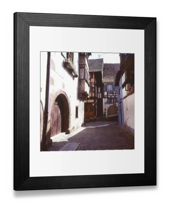 Framed Print : A bicycle tour through the Alsace