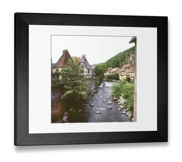 Framed Print : A bicycle tour through the Alsace