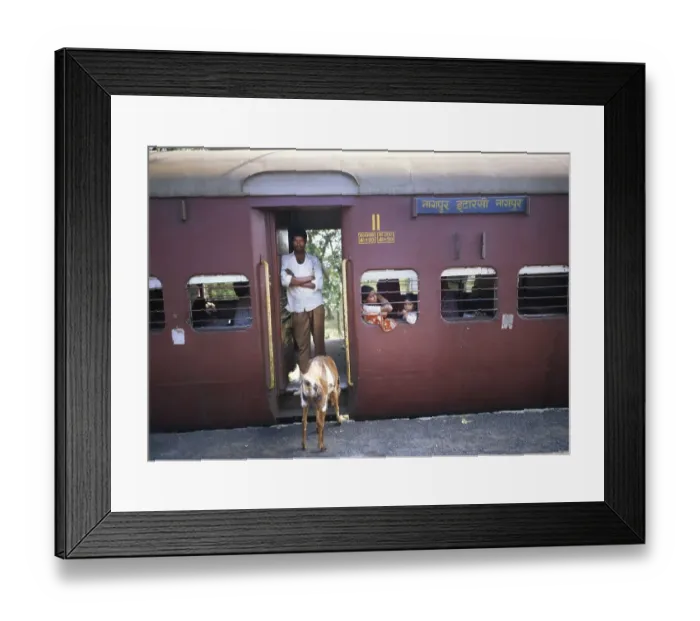 Framed Print : Traffic, here in New Delhi, Agra and Central India in October 1999