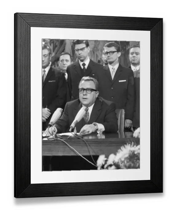 Framed Print : Personalities from politics, economy and culture from the years 1965-71 Framed Print : Personalities from politics, economy and culture from the years 1965-71