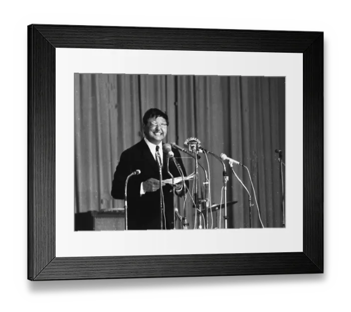 Framed Print : Personalities from politics, business and culture from the years 1965-71