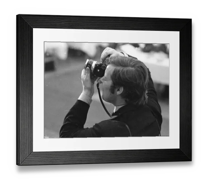 Framed Print : Personalities from politics, business and culture from the years 1965-71