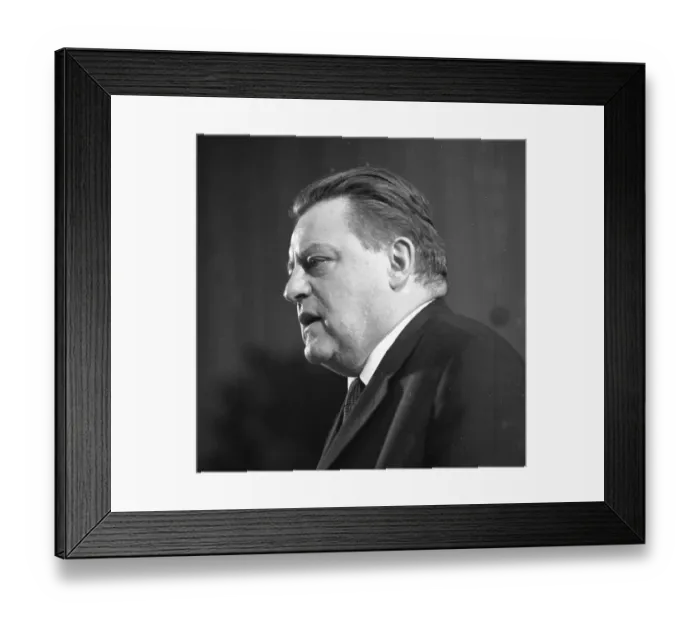 Framed Print : Personalities from politics, economy and culture from the years 1965-71