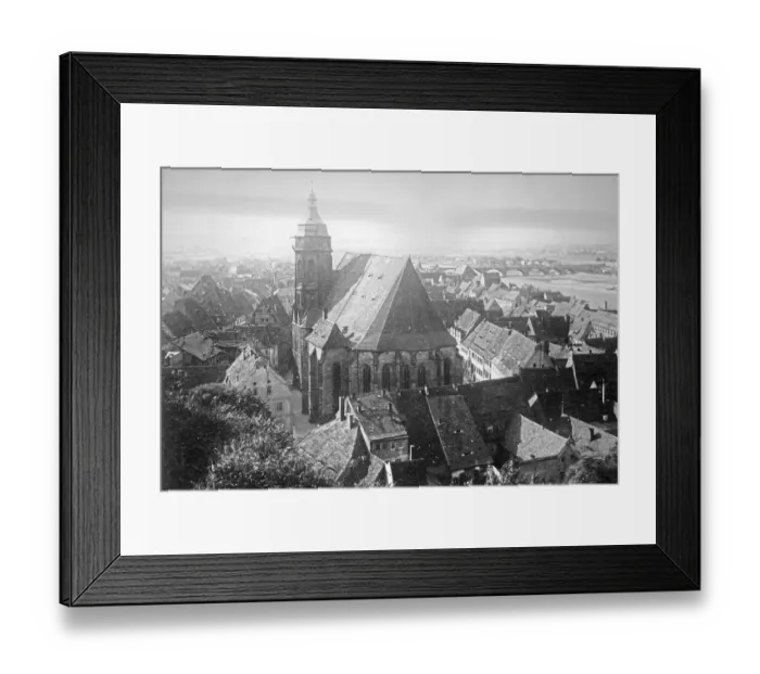 Framed Print : Marienkirche Pirna, historical photo, ca Framed Print : Marienkirche Pirna, historical photo, ca