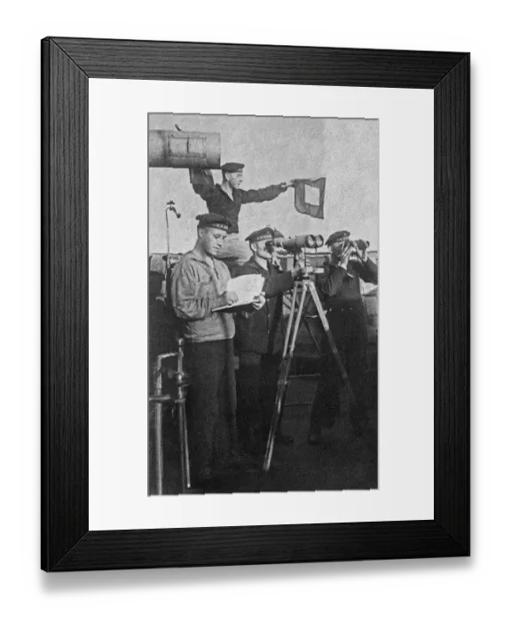 Framed Print : Sailors posing for a photo on their ship Framed Print : Sailors posing for a photo on their ship