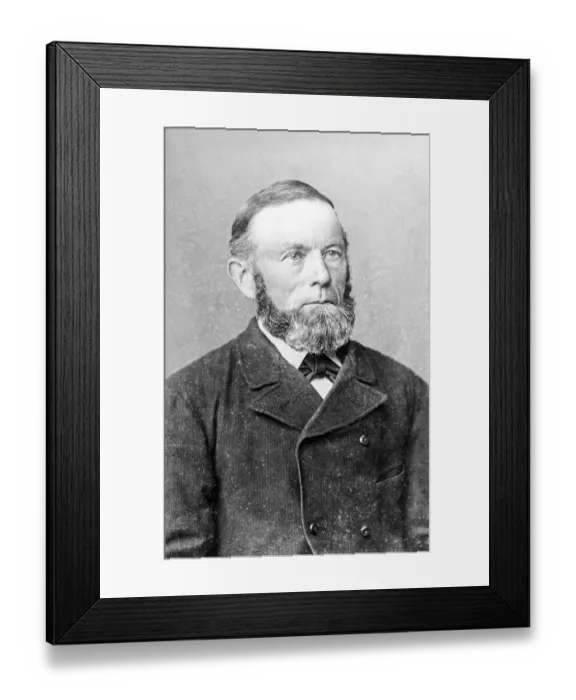 Framed Print : Portrait, man with full beard, Lower Saxony