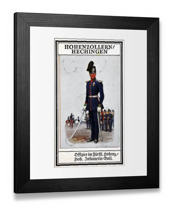 Framed Print : German Uniforms of the 19th century Framed Print : German Uniforms of the 19th century