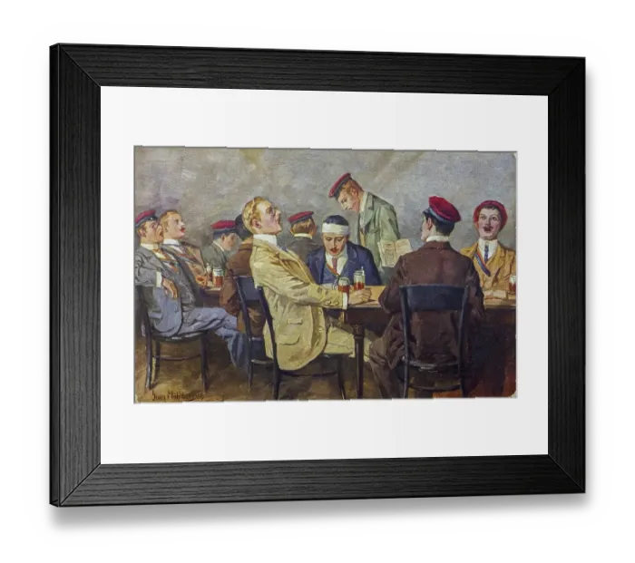 Framed Print : German vintage postcard Verlag Der Hofkunsthandlung Edm