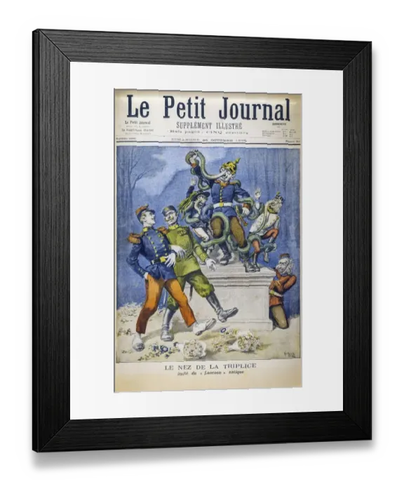 Framed Print : 1896 issue of the Le Petit Journal