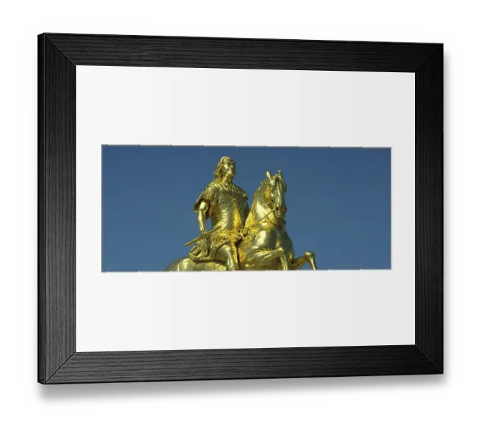 Framed Print : Goldener Reiter, Golden Cavalier