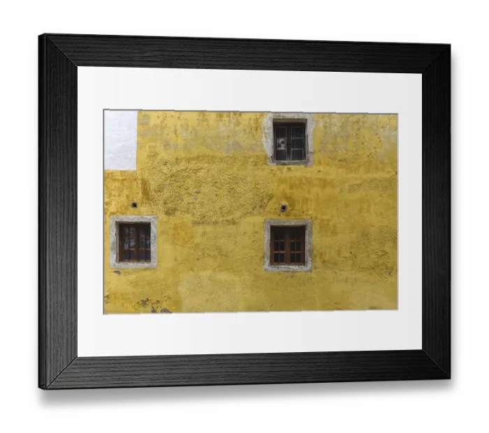 Framed Print : Window in the old wall of the former Baumburg Monastery