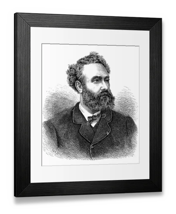 Framed Print : Jules-Gabriel Verne, initially Julius Verne