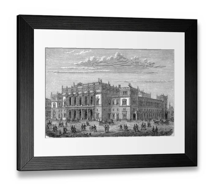Framed Print : The new stock exchange in Vienna