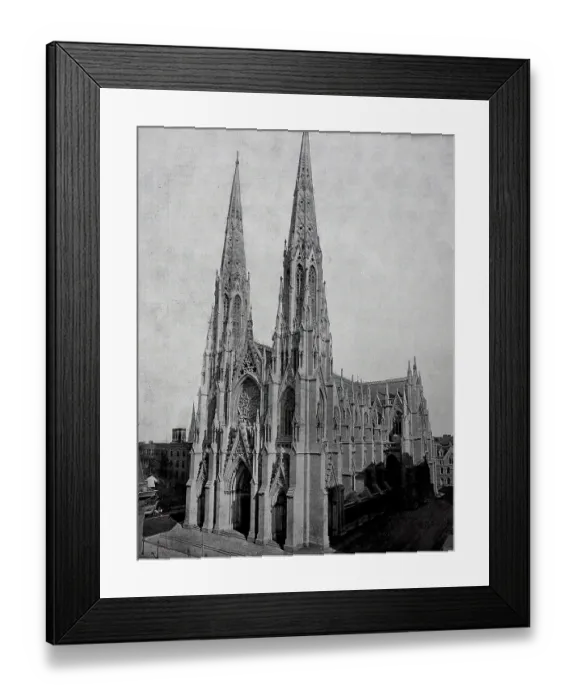 Framed Print : St. Patricks Cathedral on Fifth Avenue in New York Framed Print : St. Patricks Cathedral on Fifth Avenue in New York