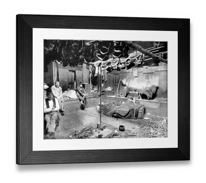 Framed Print : Inside a Native American cabin in Yakutat Bay Framed Print : Inside a Native American cabin in Yakutat Bay