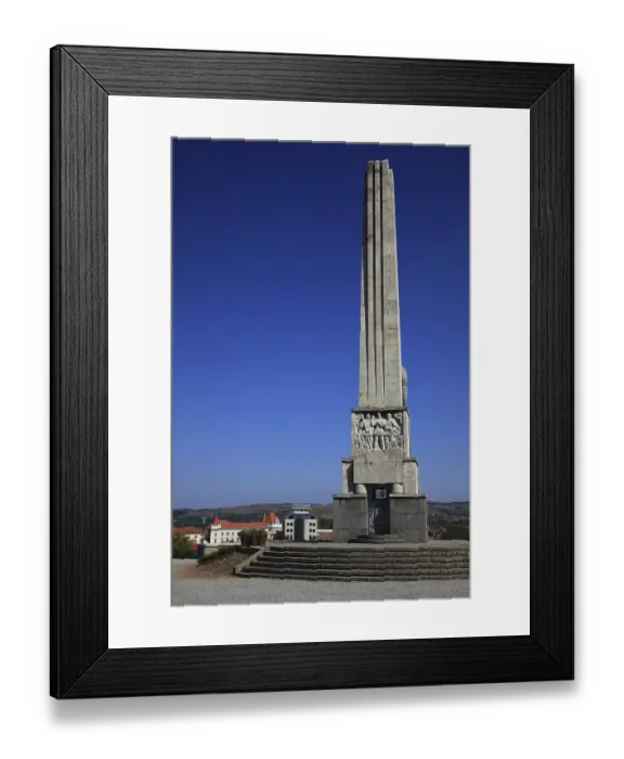 Framed Print : The Hurea, Closca and Crisan Obelisk at the entrance to the fortress