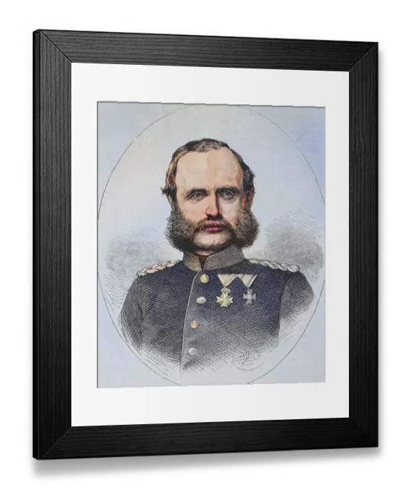 Framed Print : Prince George of Saxony, illustrated war history