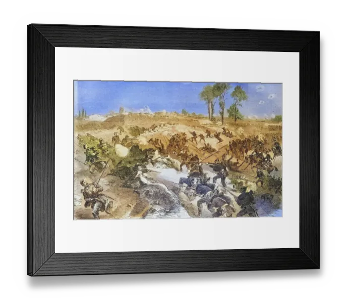 Framed Print : The Prussian guards near St. Pribat Framed Print : The Prussian guards near St. Pribat